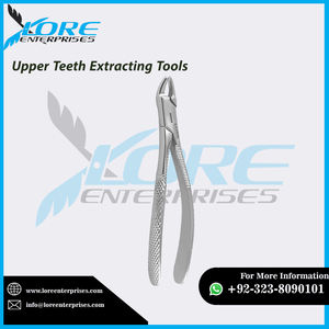 Fórceps de extracción de dientes superiores para niños Manual de acero inoxidable de alta calidad Lore Safe Effective Tool Deluxe Cushion Grip 5-Jaw - Product Image 6