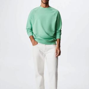 Sweat-shirt en molleton à manches longues pour homme, col rond, 100% coton, de haute qualité, coupe classique, fabrication sur mesure, séchage rapide, vêtements d'hiver - Product Image 2