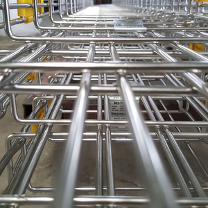 Inox 304 acier inoxydable treillis métallique chemin de câbles 105mm hauteur 300mm largeur 3m longueur avec PVC usine directe du Vietnam - Product Image 3