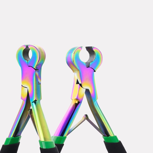 Pince professionnelle pour retirer les extensions de cheveux à la kératine, coupe-kératine avec étui souple en Rexene pour un rangement sécurisé - Product Image 2