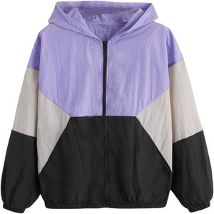 Femmes imperméable léger hiver polaire vestes respirant coupe-vent tissé tissu fermeture à glissière solide motif coton remplissage - Product Image 1