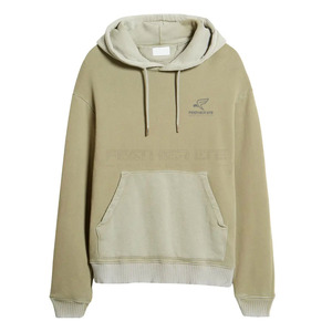 Jersey con capucha para hombre hecho a medida 2024, ropa de invierno informal con Color sólido y cuello con capucha, teñido liso para la venta en línea - Product Image 4