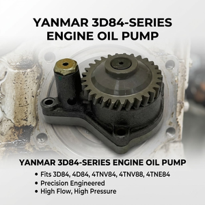 Bomba de Aceite para Excavadoras 129407-32000 129001-32001 129418-32000 para Motor Diésel Yanmar 3D84 4D84 4TNV84 4TNV88 4TNE84, Repuestos - Product Image 1