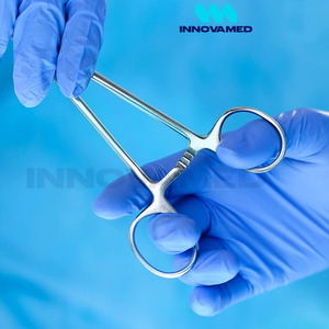 Bloqueo de mandíbula dentada Curvo y recto Instrumento quirúrgico manual reutilizable duradero más nuevo hecho a medida de 5 pulgadas con soporte en línea - Product Image 6