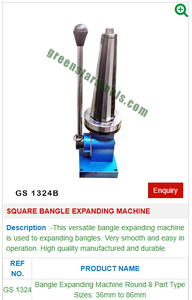 <b>Square</b> Bangle Expanding Machine GS 1324 for Jewelry <b>Tools</b>-Jewellery <b>Tools</b> - Product Image 2