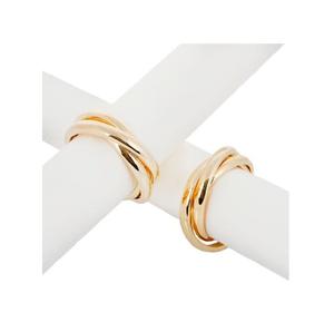 แหวนรองผ้าเช็ดปากโลหะทำมือทันสมัยสำหรับโต๊ะอาหาร ที่วางผ้าเช็ดปากตกแต่งขัดเงาหรูหราสำหรับงานแต่งงานและงานปาร์ตี้ - Product Image 1