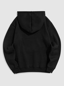 Usine de sweats à capuche spécialisée dans les sweats à capuche en polaire d'hiver, couleurs personnalisées, logo, haute qualité, poche unie, teinture unie, séchage rapide - Product Image 6