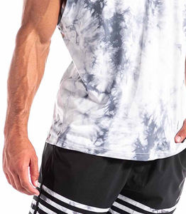 <b>Men's</b> Gym Bodybuilding <b>Sleeveless</b> <b>Hoodie</b> Winter Workout Singlet Tops with Digital Print Plain Dyed for Running - Product Image 3