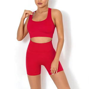 Venta al por mayor de ropa informal Sexy logotipo personalizado impreso mujeres pantalones cortos de motorista nuevo personalizado de talla grande ropa de mujer conjuntos de 2 piezas - Product Image 2