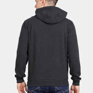 Sweat à capuche zippé pour homme en molleton 100% coton épais 460 g/m² respirant, avec fermeture éclair double effet vieilli, style streetwear - Product Image 4