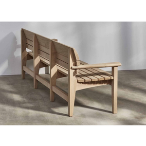 Sereno Linear Teak <b>Wood</b> <b>Bench</b> - Product Image 3