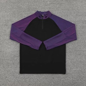 Ensemble de sport pour hommes Veste à demi-fermeture éclair pour fans Vêtements d'entraînement Maillots de football - Product Image 5