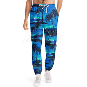 Meilleure vente Pantalon de survêtement décontracté en toile légère taille haute pour hommes Service OEM Offre Spéciale sublimation teint uni - Product Image 1