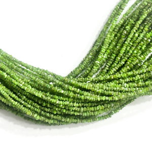 Cuentas de Granate Tsavorita Verde Natural Facetadas en Forma de Rondelle de 2.5-3.5mm, Hilos Sueltos para Fabricación de Joyas, Suministros al por Mayor - Product Image 4