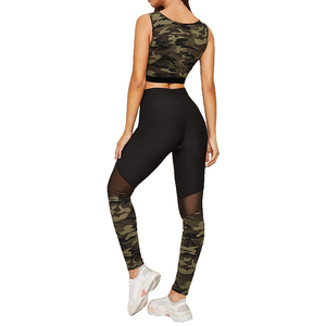 Premium Women's Plus Size Sportswear Yoga Sets with <b>Lace</b> Rhinestone 2-Piece OEM Workout Sets Washed Belt Custom Logo Option - Product Image 2