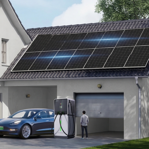 Station de recharge rapide DC 60kW pour véhicules électriques avec stockage solaire commercial 60kWh, CCS2, CCS1, GBT, OCPP et application, pour centres commerciaux, parkings et flottes électriques - Product Image 1
