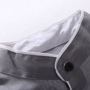 Wholesale Men's Long Sleeve Casual Shirts 100% Cotton Poplin Garment Dyed Non-Iron Wrinkle-Free Solid Regular Fit with Buttons - Product Image 2