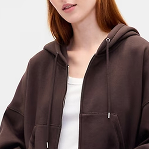 Vêtements pour femmes, design uni, haute qualité, logo personnalisé, fermeture éclair et capuche, prix avantageux pour les acheteurs en gros, 2026 - Product Image 2