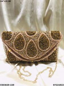 กระเป๋าคลัตช์สำหรับผู้หญิงงานราตรี,กระเป๋าคลัทช์สำหรับเจ้าสาวงานช่างทำมือสำหรับเจ้าสาว - Product Image 5