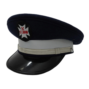 Accesorios de uniforme de alto rango Gorra de Oficial negra de lana con logotipo bordado Nuevo diseño elegante Gorra de oficial con logotipo personalizado - Product Image 6