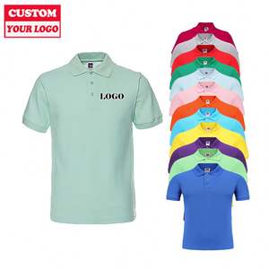 Venta al por mayor de alta calidad logotipo bordado por encargo ropa de trabajo polos para hombres impreso camiseta superior - Product Image 1