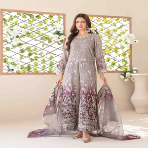 Vestidos largos para mujer Trajes de boutique Vestidos de lujo elegantes y hermosos Trajes indios de 3 piezas de Tawakkal Vol FENELLA - Product Image 3