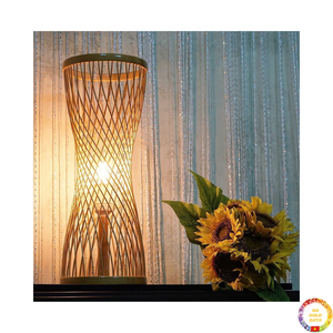 Lampe en rotin naturel bambou tissé plafonnier suspendu pour salon décoration intérieure exportation en gros du Vietnam - Product Image 5