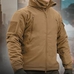 Hommes coupe-vent tactique homme vestes 100% Nylon coupe-vent veste extérieure pour homme grande taille Polyester tactique hommes vestes - Product Image 5