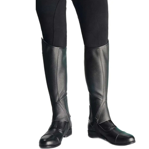 Bon fournisseur, qualité supérieure, demi-galon en cuir PU, protection des jambes pour l'équitation, confortable, durable, respirant, équitation - Product Image 1