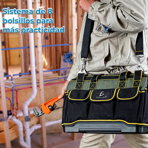 Waterproof Oxford and Canvas Electrician <b>Tool</b> <b>Backpack</b> with Organizer Durable Garden <b>Tool</b> Bag Molded Base <b>Tool</b> Bag - Product Image 6