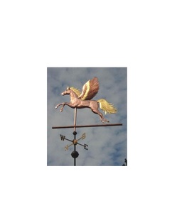 Girouettes en cuivre détaillées à la main avec sculpture animalière parfaites pour les toits de jardin vintage et les granges - Product Image 6