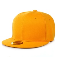 Casquettes Snapback ajustables à 6 panneaux personnalisées en gros, logo personnalisé sur le panneau avant, unisexe, sportif, décontracté, 100% coton