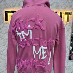 Nouveau style, meilleur matériau, sweat à capuche personnalisé imprimé et brodé, 100% coton molletonné, streetwear, écologique, respirant - Product Image 5