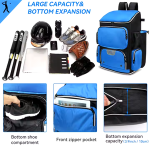 Sac à dos de compétition baseball personnalisé en gros avec poche à chaussures Nouveau design Sac de sport Offre Spéciale - Product Image 2