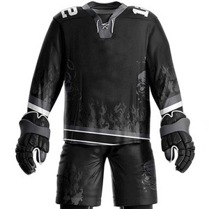 Conjuntos de Uniformes de Hockey sobre Hielo 100% Poliéster con Nombres y Números de Equipo Personalizados, Ropa Deportiva Transpirable y de Secado Rápido - Product Image 4