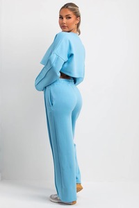 Ville Sports High Street Style Women's Casual Heavyweight Cotton Fleece Jogger Sets Breathable Quick Dry Plus Size Tracksuits - Product Image 6