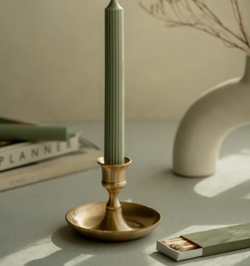 Custom Design <b>Gold</b> Finished Metal Candle <b>Holder</b> Trendy Tabletop Christmas Decorative Candle Stand for Home and Restaurant - Product Image 4