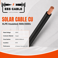 Câble solaire CU en cuivre haute conductivité, résistant aux UV, ignifuge et résistant aux intempéries pour les systèmes d'énergie solaire