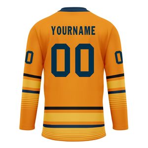 Camisetas de Hockey sobre Hielo de Poliéster de Secado Rápido Personalizadas al por Mayor, Ropa Deportiva Transpirable con Impresión por Sublimación, Uniformes de Equipo - Product Image 2