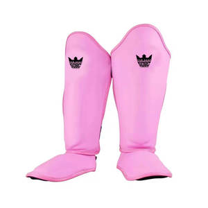 Espinilleras de MMA de Cuero con Diseño Personalizado - Protección Profesional, Logotipo Personalizado, Ligeras y Ajustables |   Venta al por Mayor - Product Image 1