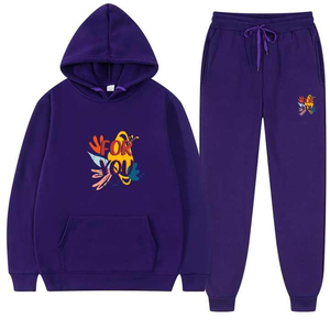 Latest Customized <b>Men</b> Tracksuit Fashion Casual Sport <b>Jogger</b> Sweat Suit High Quality Hoodie and Pants Set - Product Image 1