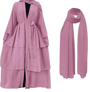 2025 señoras musulmanas Abaya último diseño desgaste islámico señoras Abaya transpirable elegante Abayas - Product Image 5