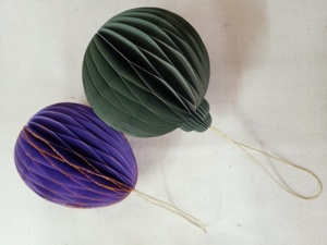 เครื่องประดับแขวนต้นคริสต์มาสกระดาษทำด้วยมือ,เครื่องประดับที่มีขอบทองเหมาะสำหรับการขายและเหมาะสำหรับแขวนบนต้นไม้ - Product Image 3