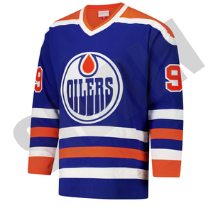 Maillot de hockey des Oilers personnalisé de qualité supérieure-Nom et numéro personnalisés unisexe Tailles adultes/jeunes/enfants Uniformes personnalisés de l'équipe de hockey canadienne - Product Image 2