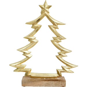 Magnifique arbre avec base en bois Statue fabriquée en métal aluminium pour chambre à coucher vitrine de bureau et mariage arbres de festivals de noël - Product Image 2
