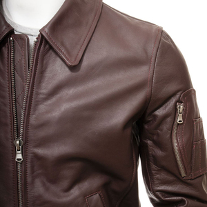 Customized Design Wholesale High Quality Customized Fashion <b>Leather</b> <b>Jacket</b> <b>Men's</b> <b>Leather</b> <b>Men's</b> <b>Jackets</b> - Product Image 5