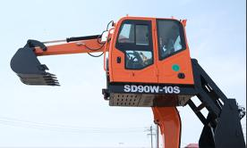 최적의 가격 브랜드 새로운 중국 휠 굴삭기 SD90W 10S, 넓은 건설 및 적재 비전을위한 리프팅 캡 - Product Image 5