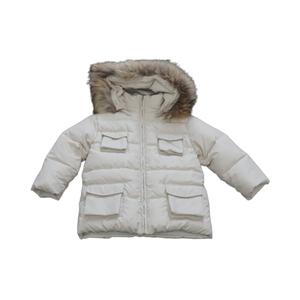 Chaqueta desmontable transpirable impermeable a prueba de viento con capucha de piel y cierre de cremallera - Product Image 4