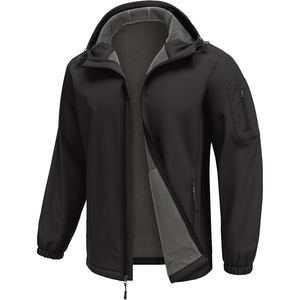 Chaqueta Softshell táctica Premium de nuevo diseño para hombre 2025, cortavientos resistente al agua para primavera y otoño, abrigo con capucha y cremallera con bolsillos - Product Image 2