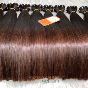 Proveedor vietnamita ofrece extensiones de cabello virgen recto de hueso de Punta marrón natural a un precio económico para mujeres negras - Product Image 6